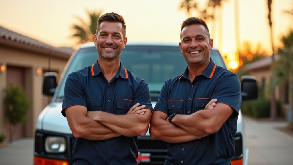 Marcus and Tyler Reyes, founders of Ridgeline Heating & Air